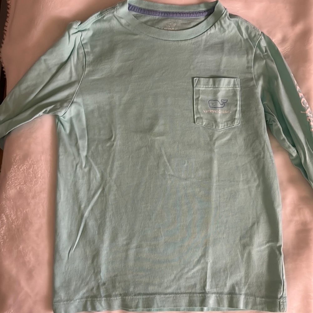 Vineyard Vines Boy’s long sleeve Vintage whale pocket T-shirt